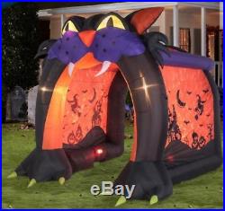10 FT CAT TUNNEL ARCHWAY Halloween Lighted Yard Airblown Inflatable NEW 2018
