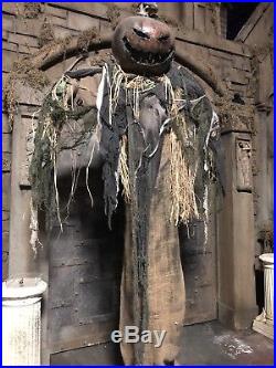 10 Foot Tall Pumpkin Scarecrow Professional Haunted House Prop