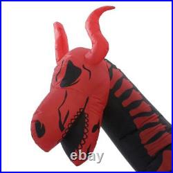 10 ft. Airblown Inflatable Halloween Skeleton Dragon