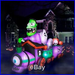 10 ft Long Runaway Graveyard Train Halloween Inflatable