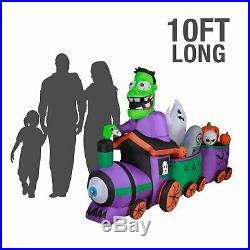 10 ft Long Runaway Graveyard Train Halloween Inflatable