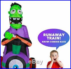 10 ft Long Runaway Graveyard Train Halloween Inflatable