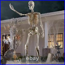 12 Foot FT Tall Giant Skeleton With Animated LCD Eyes Halloween Prop Sold Out NEW