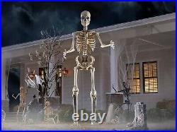 12 Foot Skeleton Halloween by Home Accents Holiday Home Depot Exclusive NEW