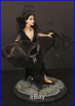 12 Sultry Witch Queen Hand Sculpted Polymer Clay OOAK Doll