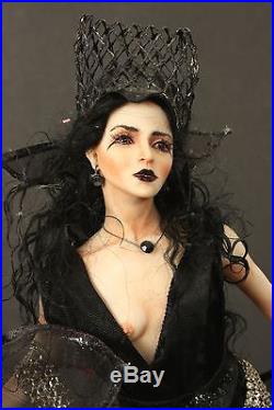 12 Sultry Witch Queen Hand Sculpted Polymer Clay OOAK Doll