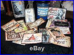 15 Halloween Witch Potion Bottle Labels Peel-n-Stick Stickers (set TWO) Scary