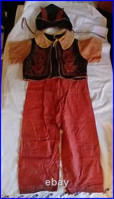 1920s Red Devil Costume Vintage Set Halloween Attire 1930s Antique Early Satan