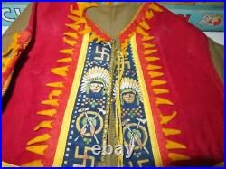 1927-28 Childs Native American Indian Halloween Costume-excellent 1927-28 Childs Native American Indian Halloween Costume-excellent