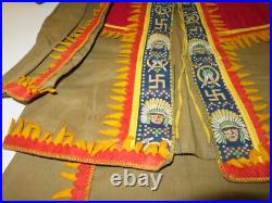 1927-28 Childs Native American Indian Halloween Costume-excellent 1927-28 Childs Native American Indian Halloween Costume-excellent