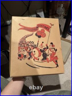 1930-50's Collegeville Masquerade Costume Uncle Sam Costume Sz L Original Box