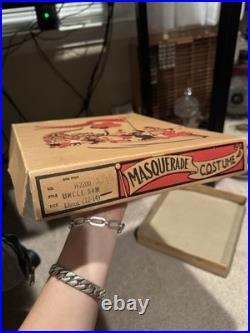 1930-50's Collegeville Masquerade Costume Uncle Sam Costume Sz L Original Box