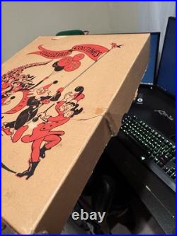 1930-50's Collegeville Masquerade Costume Uncle Sam Costume Sz L Original Box