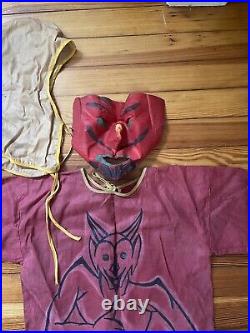 1930s Collegeville Costumes Devil Child's Halloween Costume Complete With Box Rare