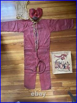 1930s Collegeville Costumes Devil Child's Halloween Costume Complete With Box Rare