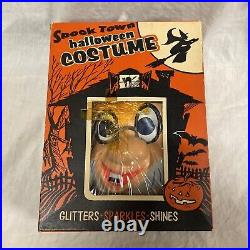 1940s-50s FARMER ALFALFA TERRYTOONS Cartoon Halloween Costume In Box SPOOK TOWN