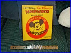 1950's Mickey Mouse Mouseketeers Costume Play Outfit NEW in Box Walt Disney 1950's Mickey Mouse Mouseketeers Costume Play Outfit NEW in Box Walt Disney