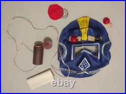 1950s Halco Playsuits Planet Patrol Costume & Alien Mask w Lights In Box RARE