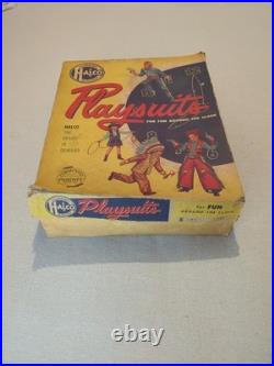 1950s Halco Playsuits Planet Patrol Costume & Alien Mask w Lights In Box RARE