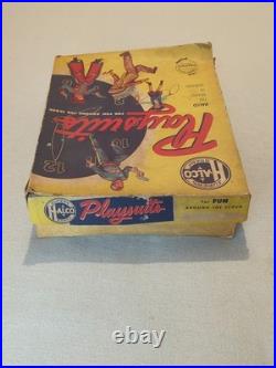 1950s Halco Playsuits Planet Patrol Costume & Alien Mask w Lights In Box RARE