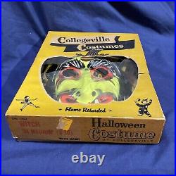 1950s/early 60s COLLEGEVILLE Witch Halloween Costume Complete UNUSED NOS 1950s/early 60s COLLEGEVILLE Witch Halloween Costume Complete UNUSED NOS