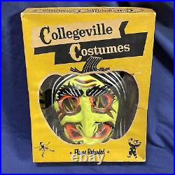 1950s/early 60s COLLEGEVILLE Witch Halloween Costume Complete UNUSED NOS