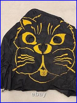 1952 Rare Collegeville Costumes Black Cat Full Body Costume Medium