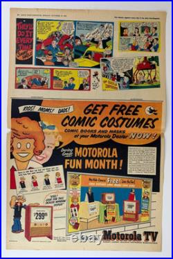 1953 Motorola TV Halloween Paper Costumes Dick Tracy & Orphan Annie Mask & Tunic