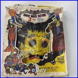 1960-70s Era Ben Cooper Groovie Goolies FRANKIE Mask & Costume Medium Withbox