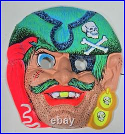 1960's Halloween Masks Lot of 4 Witch Pirate Hobo Lady's Face U215c 1960's Halloween Masks Lot of 4 Witch Pirate Hobo Lady's Face U215c