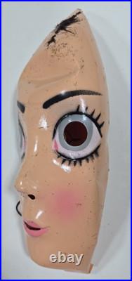 1960's Halloween Masks Lot of 4 Witch Pirate Hobo Lady's Face U215c 1960's Halloween Masks Lot of 4 Witch Pirate Hobo Lady's Face U215c