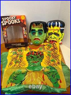 1960's SPOOKY SPOOKS Monster HALLOWEEN COSTUME Collegeville Ben Cooper NECA
