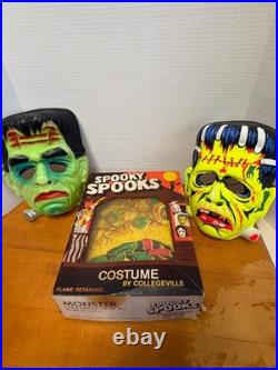 1960's SPOOKY SPOOKS Monster HALLOWEEN COSTUME Collegeville Ben Cooper NECA