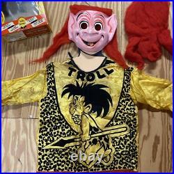 1960s TROLL DOLL Halloween Costume COLLEGEVILLE Thomas Dam style FLOCKED HAIR