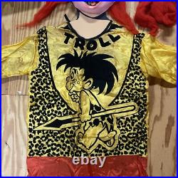 1960s TROLL DOLL Halloween Costume COLLEGEVILLE Thomas Dam style FLOCKED HAIR
