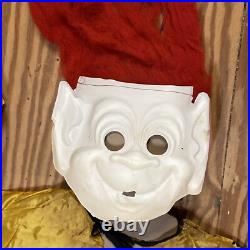 1960s TROLL DOLL Halloween Costume COLLEGEVILLE Thomas Dam style FLOCKED HAIR
