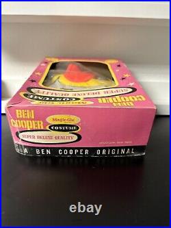 1960s Vintage Ben Cooper Superman Magic Glo Costume Super Deluxe NEVER WORN