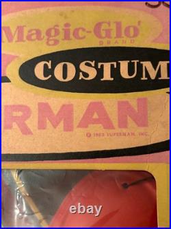 1963 Ben Cooper Magic-Glo Superman Costume HTF