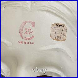 1964 MORTICIA ADDAMS FAMILY Halloween Mask NEAR MINT OLD STORE STOCK BEN COOPER