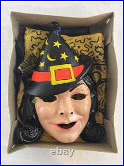 1965 Ben Cooper Bewitched Halloween Complete Costume + Mask Comic Book Hero Vtg