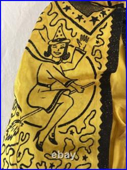 1965 Ben Cooper Bewitched Halloween Complete Costume + Mask Comic Book Hero Vtg