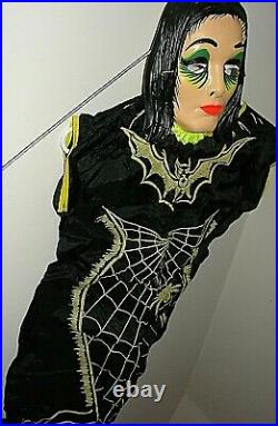 1965 Ben Cooper Mask & Costume -Morticia -Addams Family -COMPLETE VG-EX RARE