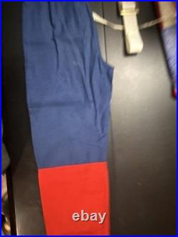 1966 Ben Cooper CAPTAIN AMERICA Halloween Body Suit Hat Belt Shirt Pants