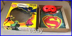 1966 Ben Cooper Superman-new Old Stock Halloween Costume-mib-vintage-large 12-14