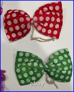 1970's 1980's Ben Cooper & Fun World Clowns Halloween Mask Hair Bow Ties 1970's 1980's Ben Cooper & Fun World Clowns Halloween Mask Hair Bow Ties