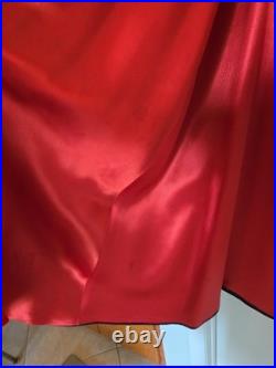 1970s Vintage Magicians Cape Heavy Black/Red Satin Dracula Style Professional