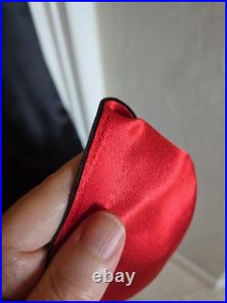 1970s Vintage Magicians Cape Heavy Black/Red Satin Dracula Style Professional