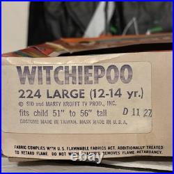 1971 HR PUFNSTUF Witchiepoo HALLOWEEN COSTUME Collegeville Sid KROFFT Ben Cooper