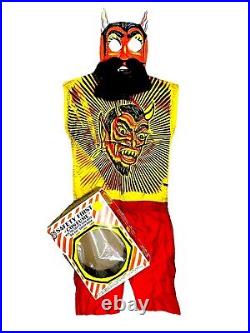 1972 Ben Cooper Halloween Devil Mask and Costume in Original Box