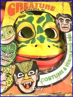 1973 A Ben Cooper Frogman Halloween Costume Creature People Child Size Med 8-10